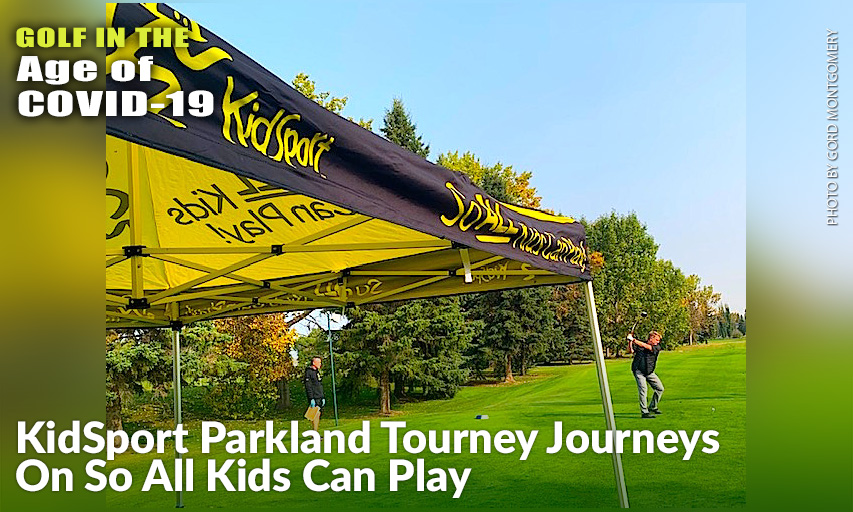 A Player Tees Off At The 8th Annual KidSport Parkland Golf Tournament, Which Adhered To Strict Social Distancing Protocols, Both In Having Set Tee Times Instead Of The Usual Shotgun Start And The After-Event Meal, Where No Large Banquet Was Held.