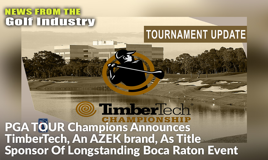 Newly Named TimberTech Championship To Be Held October 26 – November 1.