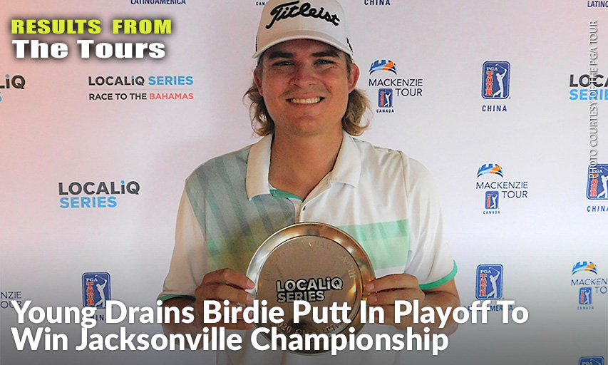 With His Victory In Jacksonville, Young Moved Into The Second Spot On The Race to the Bahamas Standings. He Has Also Claimed The Top Spot On The Arcis Golf Florida Swing Standings. Carson Young