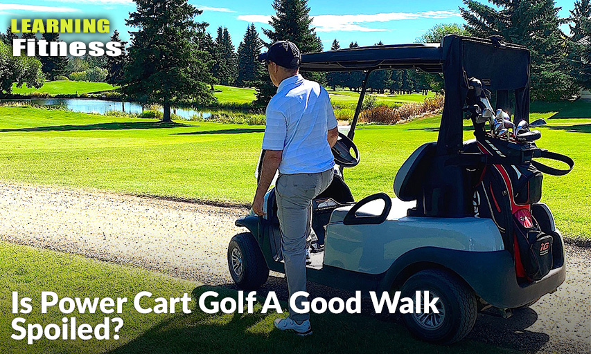 Inside Golf’s Gord Montgomery Forced Himself Into A Power Cart At The Stony Plain Golf Course In Order To Finish His Research For This Article, On Whether Or Not Cart Golf Is In Fact, A Good Walk Spoiled.