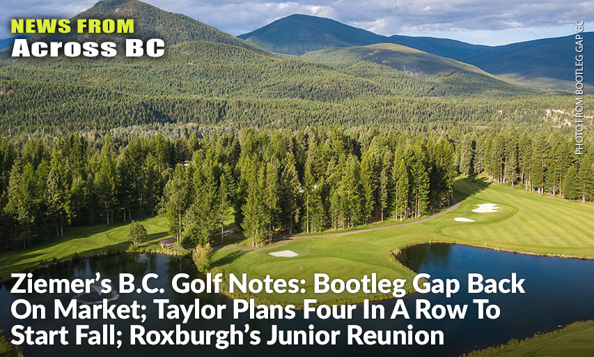 An Aerial Shot Of Bootleg Gap GC In Kimberley, BC. Bootleg Gap GC