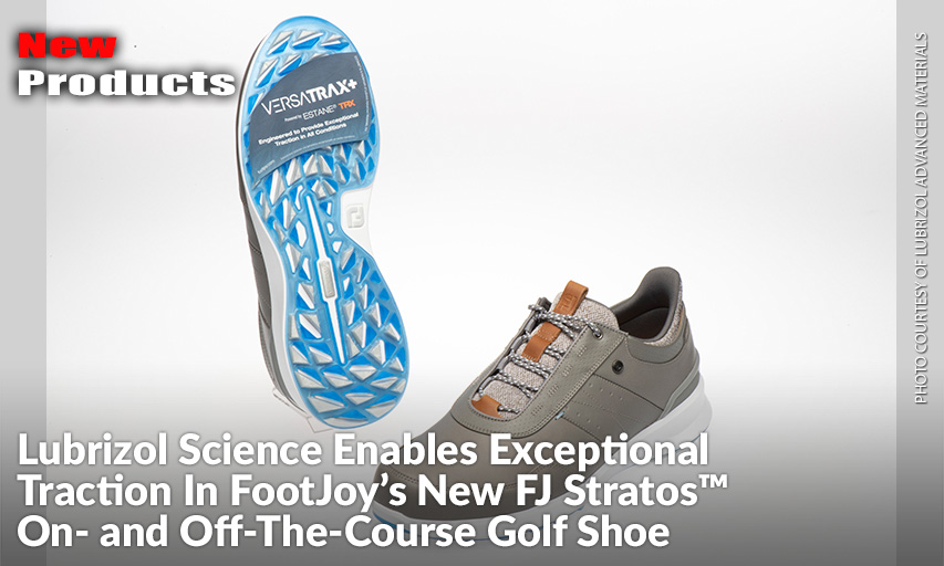 FootJoy Stratos™, With VersaTrax+ outsole, Powered By ESTANE® TRX TPU For Exception Traction Performance On & Off The Golf Course.