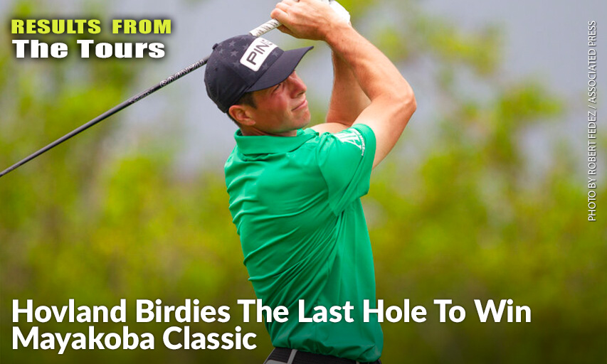 Viktor Hovland On The 2nd Hole During The Final Round Of The Mayakoba Golf Classic. Viktor Hovland