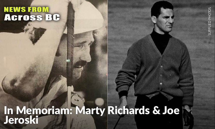 Longtime PGA of BC Members Marty Richards (L) & Joe Jeroski Both Enjoyed Impressive Careers As Tournament Competitors & Club Professionals.