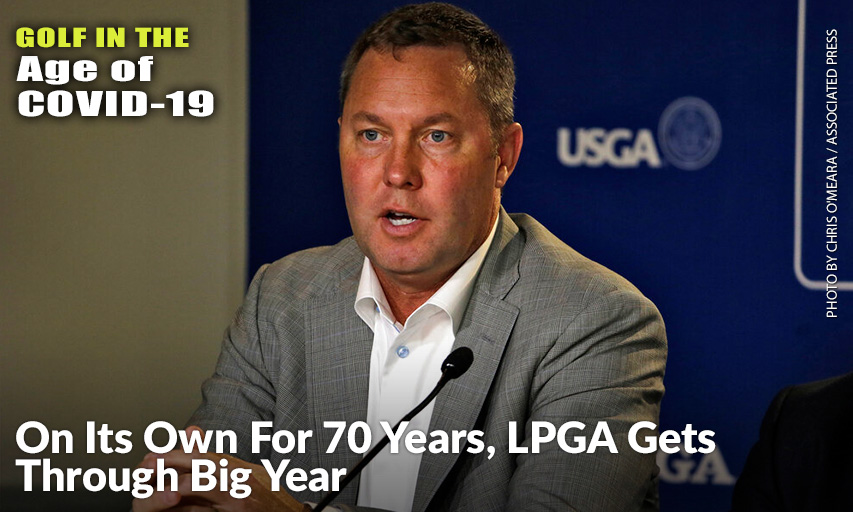 LPGA Commissioner Mike Whan Says The LPGA Tour Made It Through A Pandemic Year In Solid Financial Shape. LPGA Commissioner Mike Whan