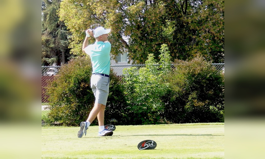 With His Smooth Swing & And A Hot Putter On The Front Nine During The Second Round Of The PGA Of Alberta Assistants Championship, Wes Heffernan Walked Away With His Second Consecutive Win In This Event. (Photo By Gord Montgomery, Senior Writer, Inside Golf)