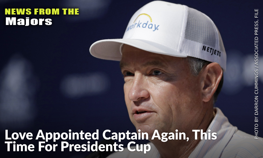 Davis Love III During A News Conference For The 2018 PGA Championship. Davis Love III