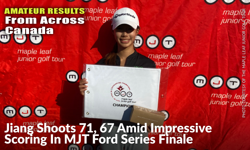 Tina Jiang, MJT Girls 15-19 Division & Low Overall Girls Winner. Tina Jiang
