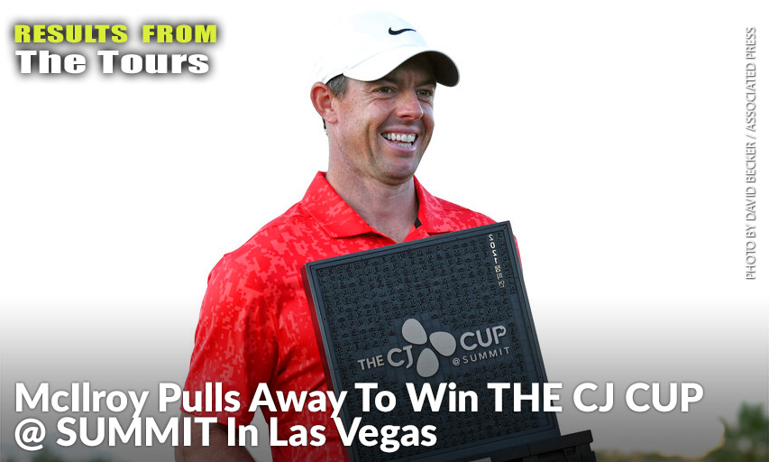 Rory McIlroy Displays The Trophy After Winning THE CJ CUP @ SUMMIT. Rory McIlroy