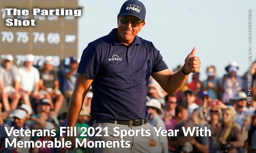 Phil Mickelson Celebrates After Winning The Final Round At The 2021 PGA Championship. Phil Mickelson