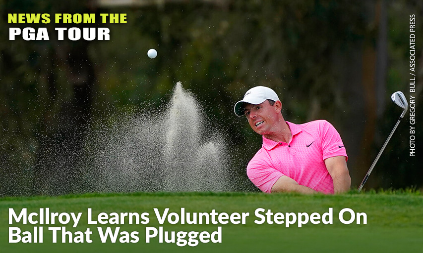 Rory McIlroy Hits Out Of A Bunker To The 13th Green On The South Course During The Final Round Of The 2021 Farmers Insurance Open. Rory McIlroy