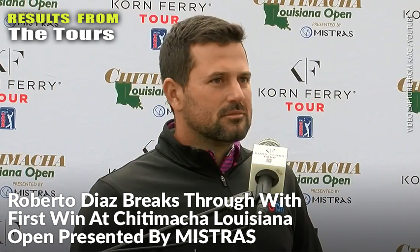 Roberto Diaz Shot A Final-Round 68 To Edge Out Peter Uihlein For His First Korn Ferry Tour Win. Roberto Diaz
