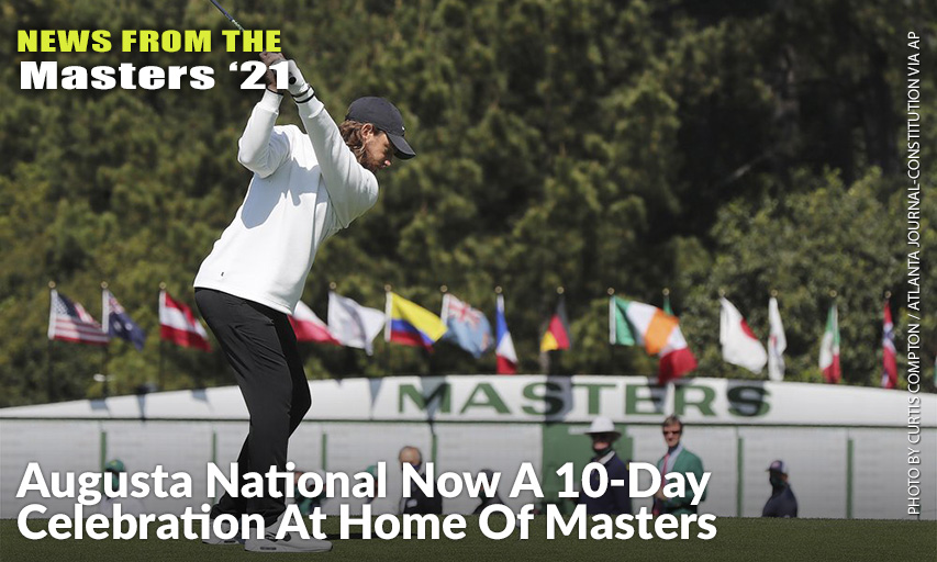 Tommy Fleetwood Tees Off On The First Hole To Begin A Practice Round For The 2021 Masters. Tommy Fleetwood