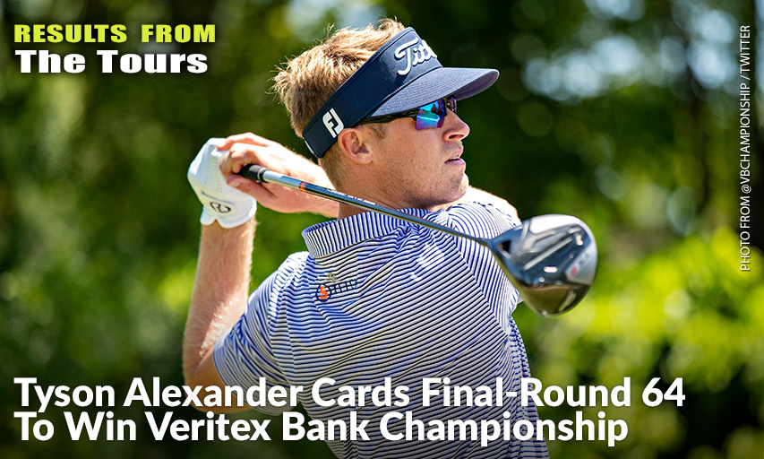 Tyson Alexander, The First Veritex Bank Championship Champion Has Been Crowned. Tyson Alexander