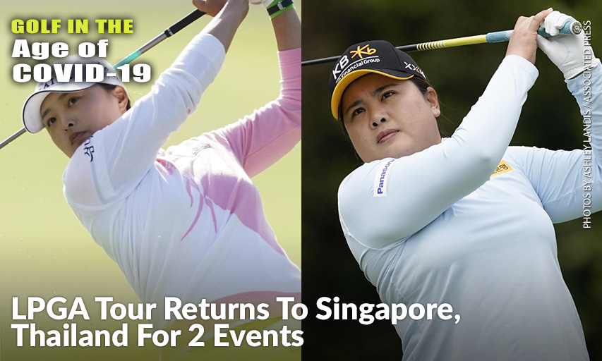 Jin Young Ko & Inbee Park During The Final Round Of LPGA's Hugel-Air Premia LA Open. World No. 1 Jin Young Ko & No. 2 Inbee Park Will Be Among The 69 Players Who Will Be At The No-Cut Event At Sentosa. Jin Young Ko and Inbee Park