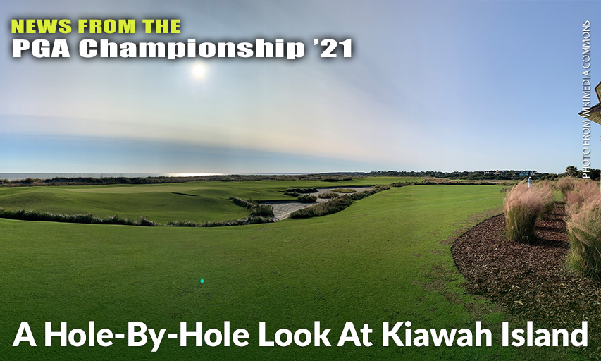 View Of The 18th Green And The Atlantic Ocean From The Clubhouse At The Ocean Course At Kiawah Island, Host Of The 2021 PGA Championship. The Ocean Course at Kiawah Island