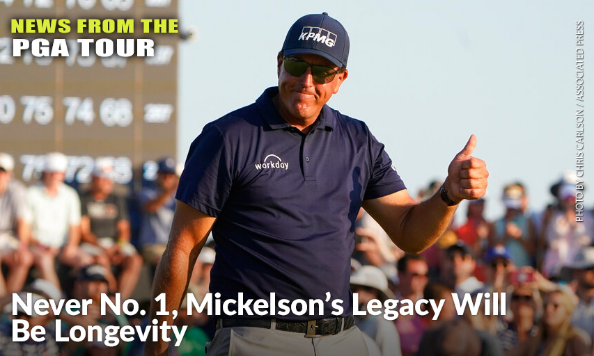 Phil Mickelson Celebrates After Winning The Final Round At The 2021 PGA Championship.