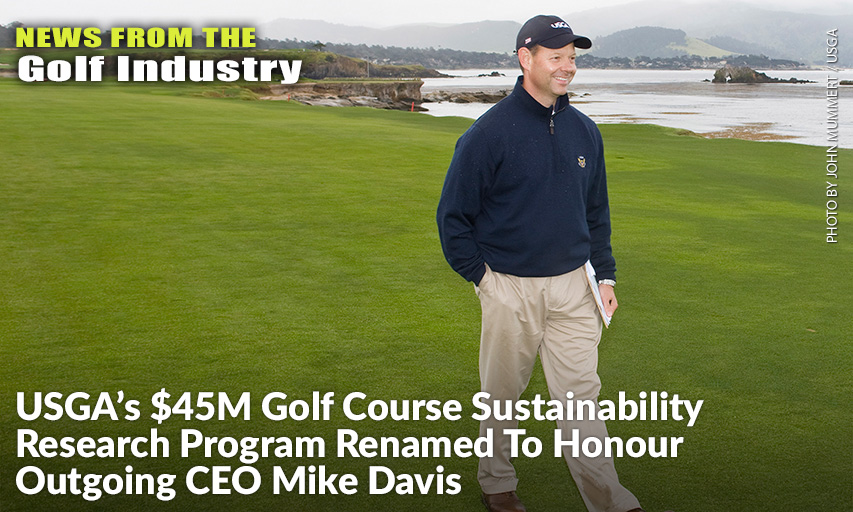 Turfgrass & Environmental Research Program Will Become The Mike Davis Program For Advancing Golf Course Management.