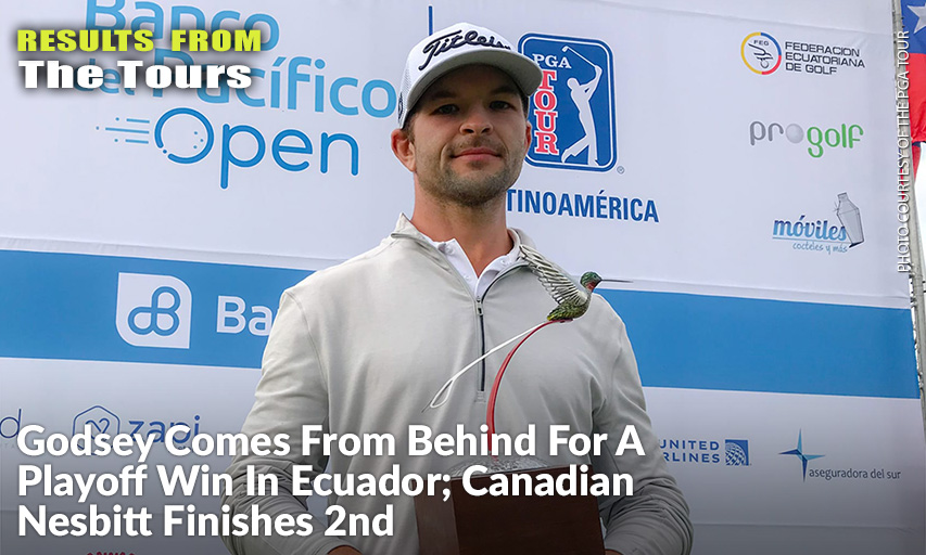 With His Win At The Banco del Pacífico Open In Ecuador, Conner Godsey Moves To No. 2 On The PGA Tour Latinoamérica Points List. Conner Godsey