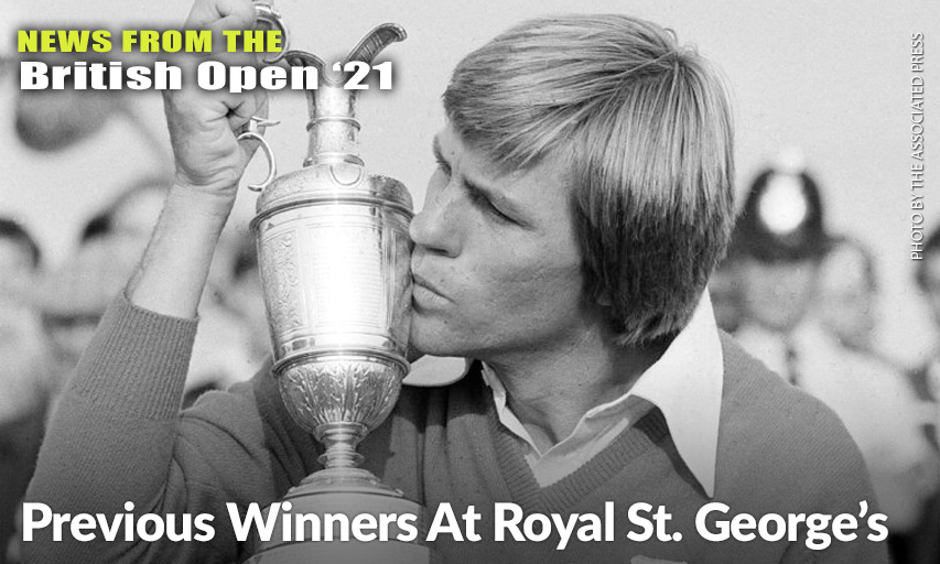 Bill Rogers Kisses The Claret Jug After The 1981 British Open. Rogers Is One Of Three Americans Who Have Won At Royal St. George's. Bill Rogers 1981 British Open winner