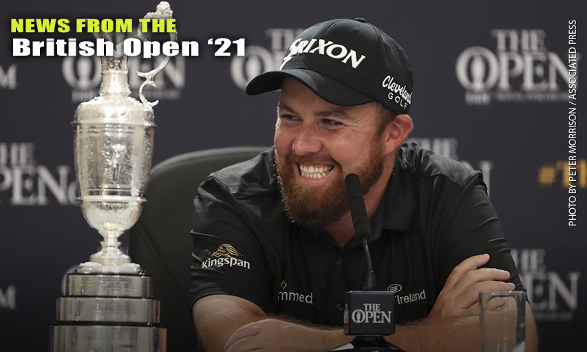 Shane Lowry with Claret Jug