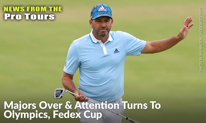 Sergio Garcia Acknowledges The Crowd As He Walks Onto The 18th Green During The First Round Of The 2021 British Open. Sergio Garcia