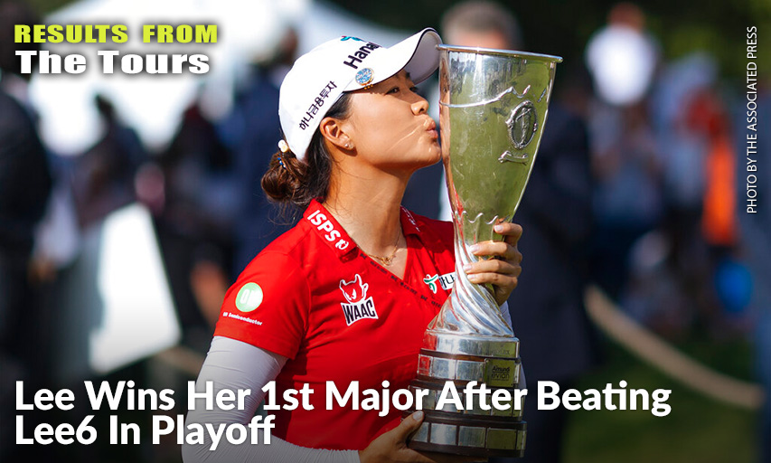 Minjee Lee Kisses The Trophy As She Poses After Winning The Evian Championship. Minjee Lee