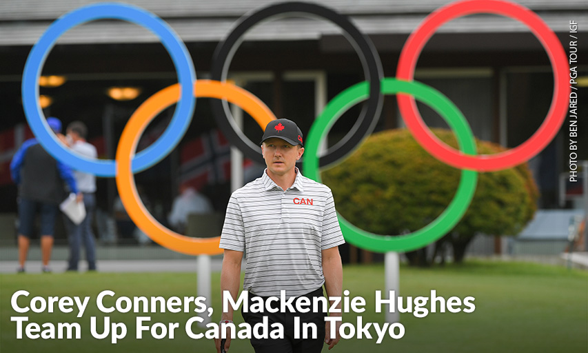 Mackenzie Hughes Practices Prior To The Men’s Individual Stroke Play Event.