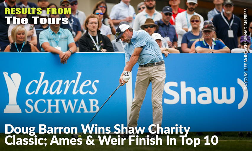 Doug Barron Tees Off On The First Hole During The Shaw Charity Classic. Doug Barron