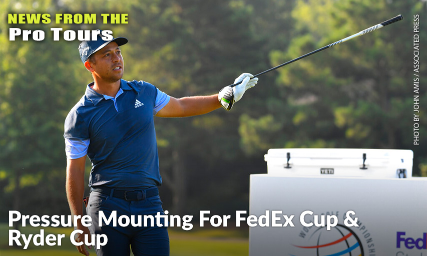 Xander Schauffele Watches His Shot On The Third Hole During The Third Round In The 2021 World Golf Championship-FedEx St. Jude Invitational. Xander Schauffele