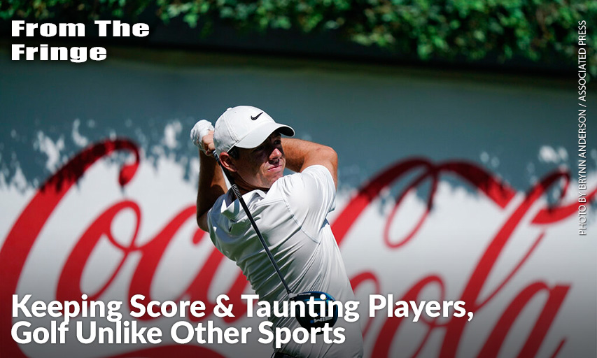 Rory McIlroy Hits Off The First Tee During Practice At The TOUR Championship. Rory McIlroy
