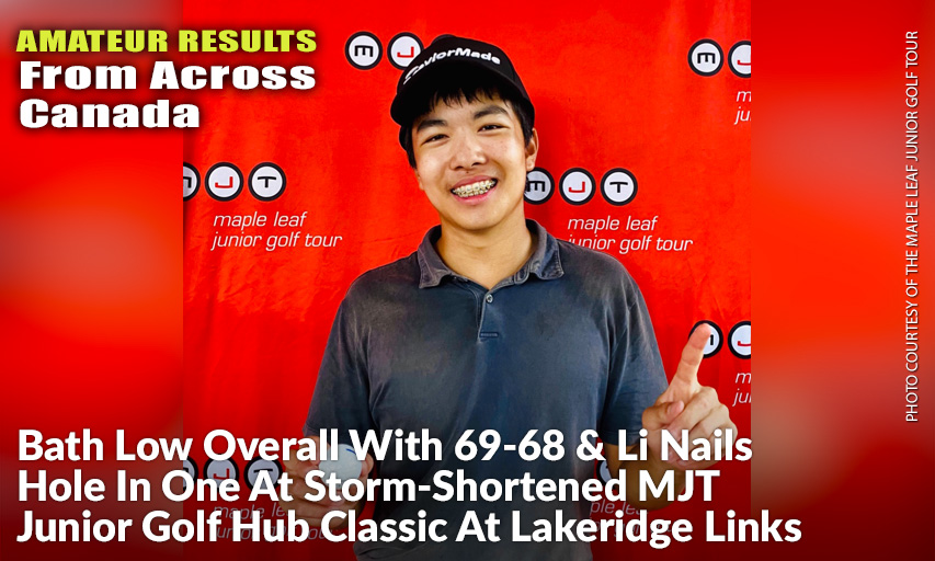 Grant Li Nails Hole-in-One On The 8th Hole. Grant Li