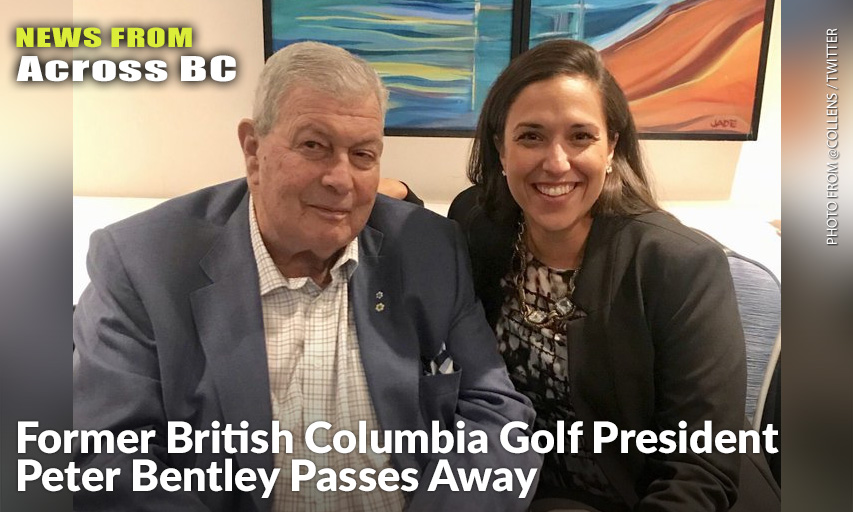 Former British Columbia Golf President Peter Bentley Is Shown Here With Current President Michelle Collens.