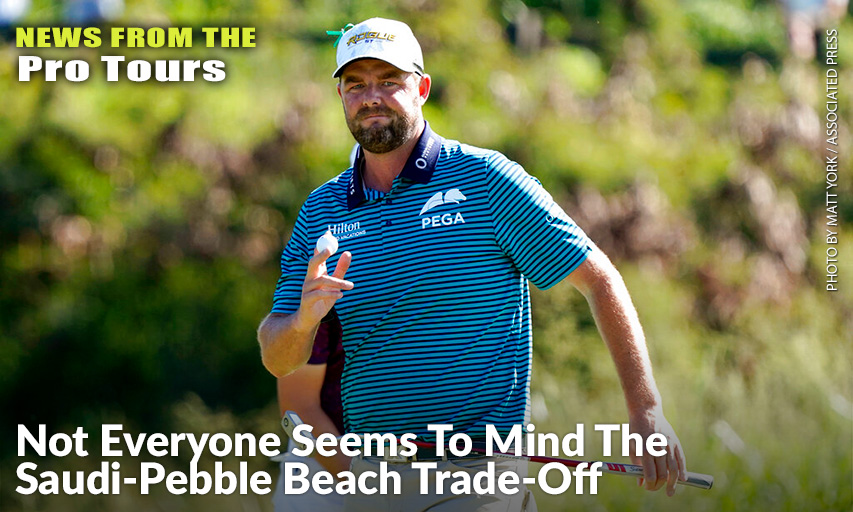 Marc Leishman Acknowledges The Gallery After Saving Par On The First Green During The Final Round Of The 2022 Tournament of Champions. Marc Leishman
