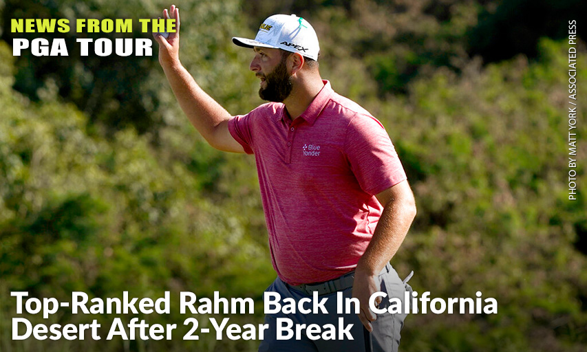 Jon Rahm Waves After Finishing The Final Round Of The 2022 Tournament of Champions. Jon Rahm