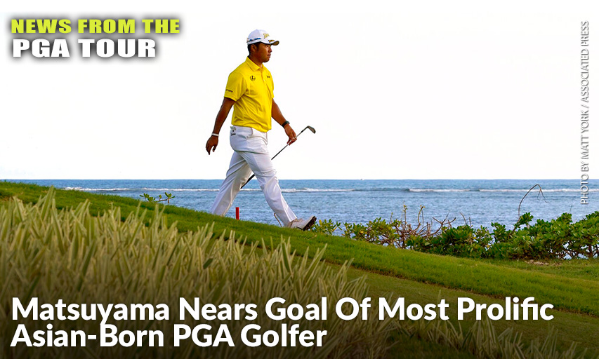 Hideki Matsuyama Walks Up The 17th Fairway During The Final Round Of The 2022 Sony Open. Hideki Matsuyama