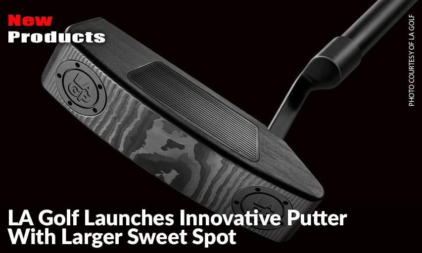 The LA Golf Putter Features Descending Loft Face Technology In An All-Carbon Head
