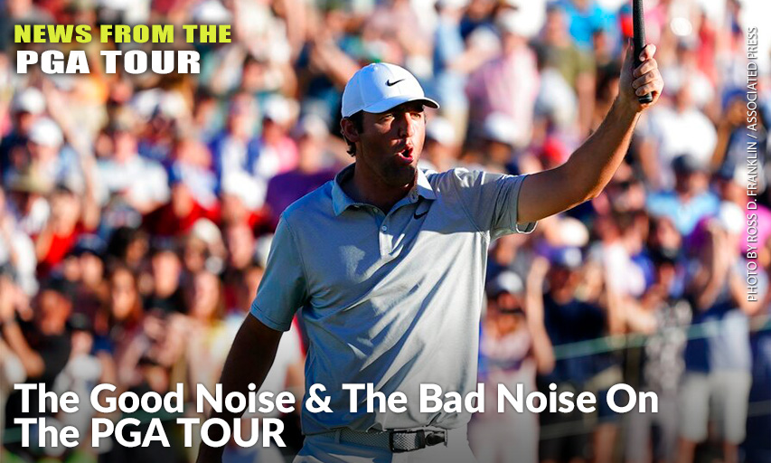 Scottie Scheffler Shouts As He Celebrates His Birdie Putt On The Third Playoff Hole During The Final Round Of The 2022 Phoenix Open. Scottie Scheffler