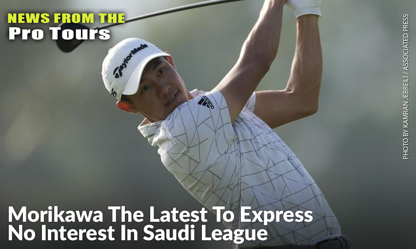 Colin Morikawa Plays A Shot On The 13th Hole During The Second Round Of The 2022 Dubai Desert Classic. Collin Morikawa