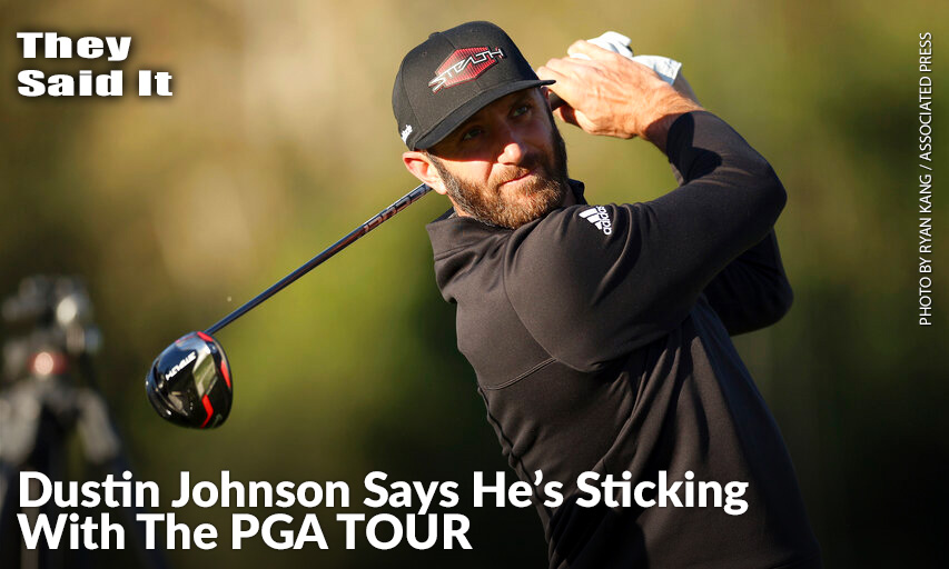 Dustin Johnson Tees Off On The 17th Hole During The Genesis Invitational. Dustin Johnson