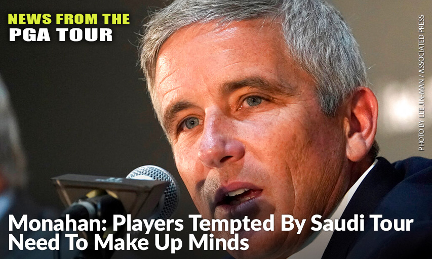 PGA TOUR Commissioner Jay Monahan During A News Conference Ahead Of The 2019 ZOZO Championship. Monahan Says The Threat Of A Saudi League Is Not Over & That Players Still Thinking About It Should Make Up Their Minds. PGA TOUR Commissioner Jay Monahan