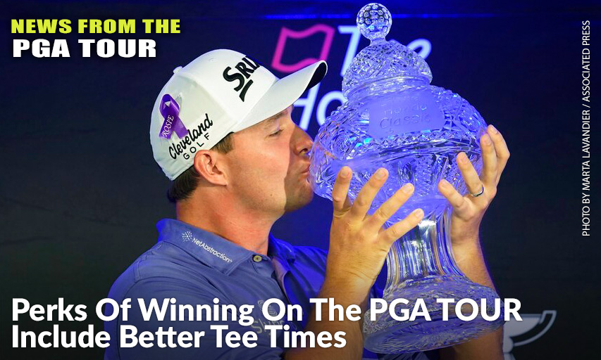 Sepp Straka Kisses The Honda Classic Trophy After Winning During The Final Round Of The Honda Classic. Sepp Straka