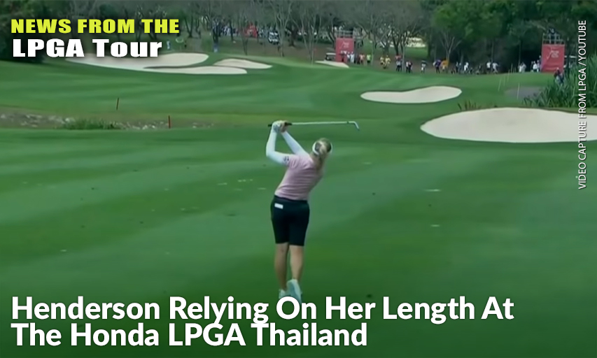 Brooke Henderson During The First Round Of The 2019 Honda LPGA Thailand. Brooke Henderson