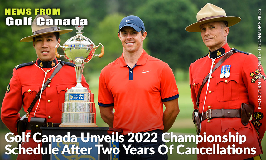 Rory McIlroy Poses With Royal Canadian Mounted Police Officers With The Championship Trophy After Winning The 2019 Canadian Open. Rory McIlroy