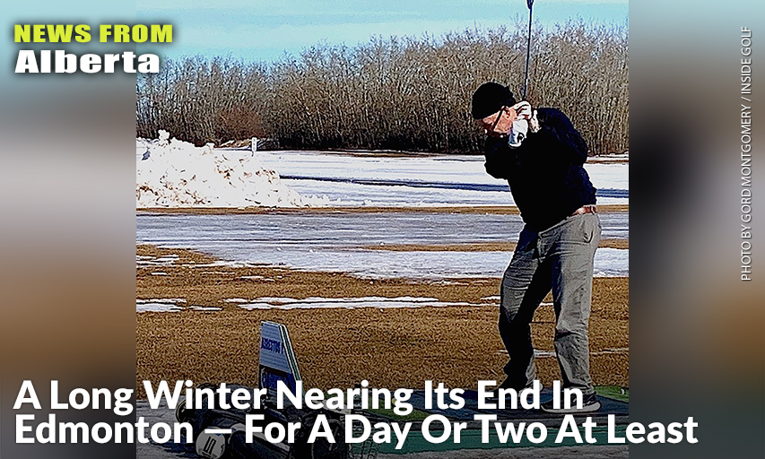 Golfers In Edmonton Were Flocking To The Canada Golf Card Driving Range On March 18, The First Outdoor Facility To Open For The Season.
