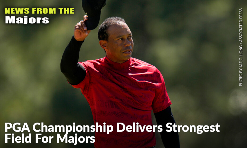 Tiger Woods Tips His Cap On The 18th Green During The Final Round At The 2022 Masters. Tiger Woods