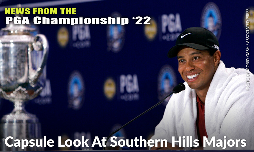 Tiger Woods Sits Next To The Wanamaker Trophy During A Press Conference Following His Win At The 2007 PGA Championship At The Southern Hills Country Club. Tiger Woods