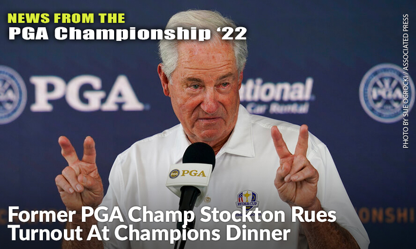 Dave Stockton Speaks During A News Conference At The 2022 PGA Championship. Dave Stockton