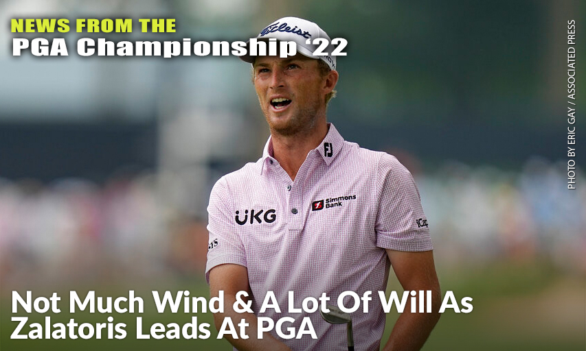 Will Zalatoris Watches His Shot On The Third Hole During The Second Round Of The 2022 PGA Championship. Will Zalatoris