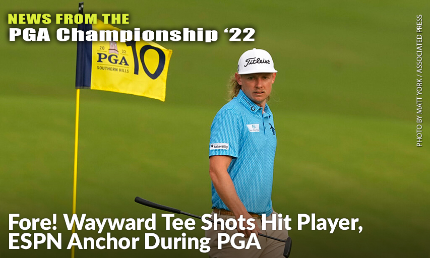Cameron Smith Lines Up A Putt On The 10th Hole During The First Round Of The 2022 PGA Championship. Cameron Smith